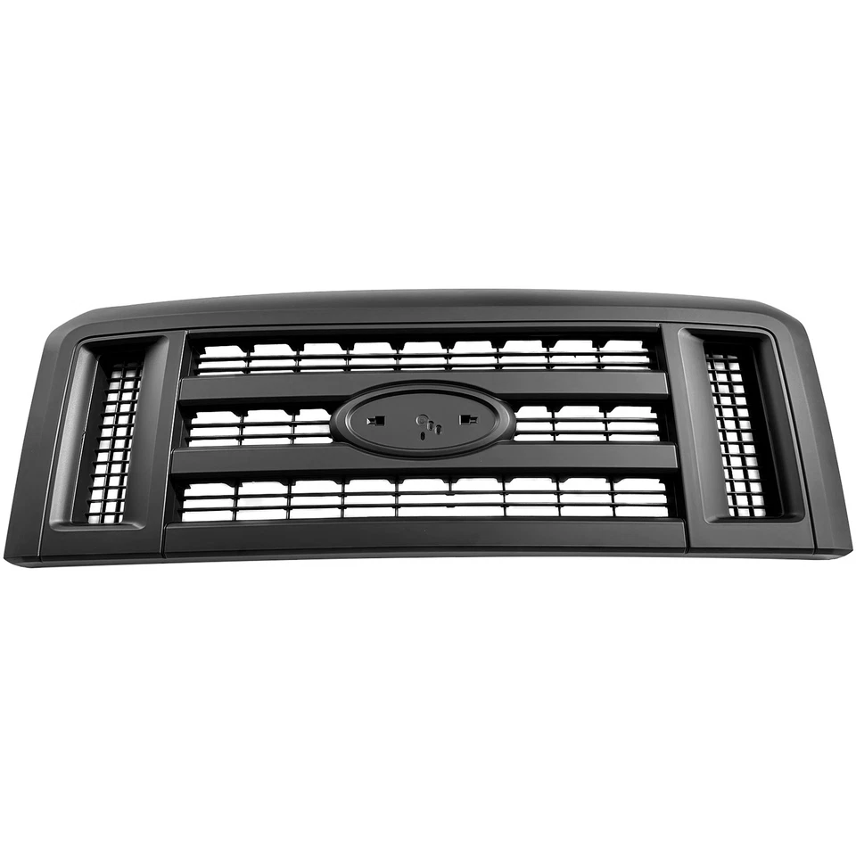 Rejilla para Ford E150 E250 2008-2014 E350 Super Duty negro mate Foto 2 de 4