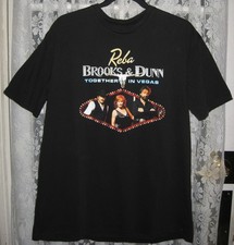 REBA MC ENTIRE BROOKS & DUNN TOGETHER IN VEGAS T SHIRT XL 2018 SHIP FREE TO U.S.