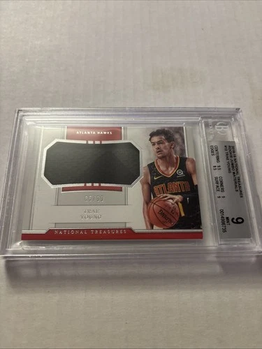2018-19 National Treasures Rookie Jumbo Materials #12 Trae Young