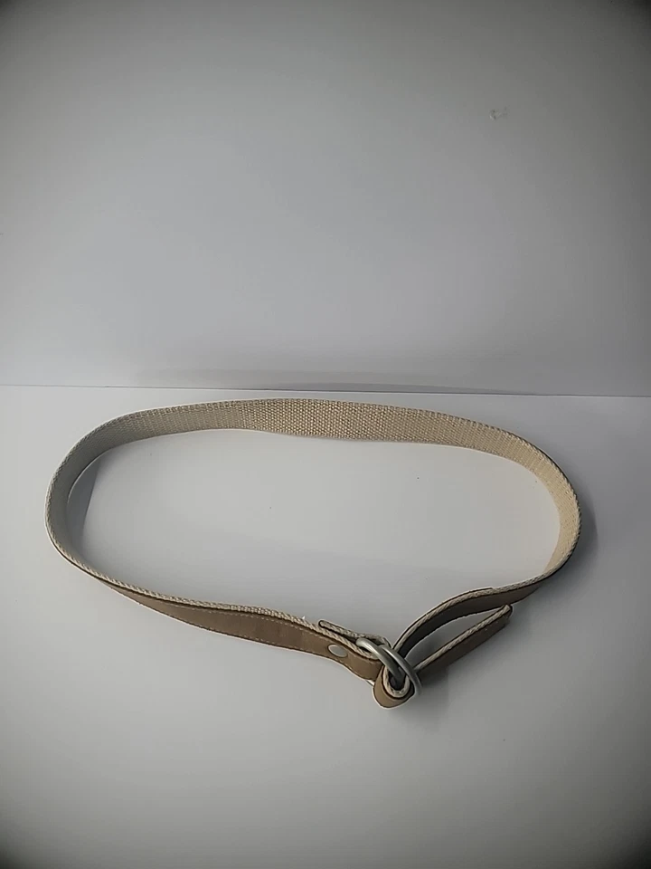 Cinturón Vintage Tostado Tejido Gamuza Capa Marrón Pequeño Hombres Mujeres Accesorio Foto 4 de 4