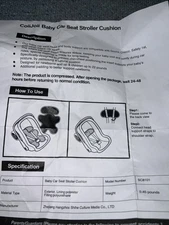 CoiiJoii Baby Car Seat Stroller Cushion Infant To 22 Lbs