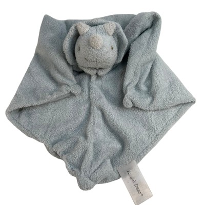Angel Dear Blue Dino Dinosaur Soft Plush Security Blanket Lovey Knot Knotted