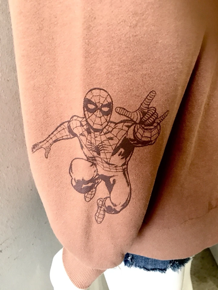 Marvel New York Spider-Man 1962 Pullover Sweater Apricot/Brn Medium - Image 3 of 4