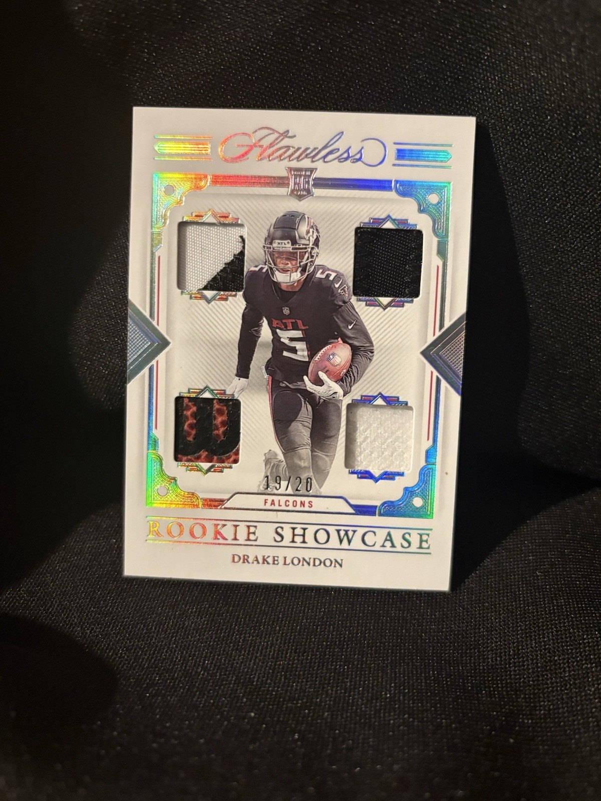 Drake London Panini Flawless Rookie Showcase Materials #RSDL Base