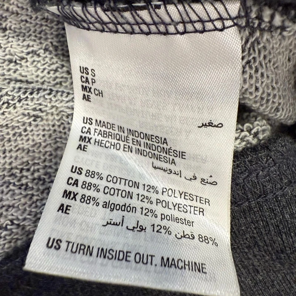 Style & Co. Leopard 印花舒适卫衣灰色黑色圆领罗纹饰边 SZ SM — 第 4/4 张图片