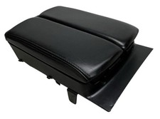 Read 2010-2015 Mazda Cx9 Black Leather Center Console Lid Armrest Oem Bi-fold