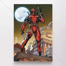 Deadpool Poster Canvas Marvel Comic Book Cover Art Print #24409