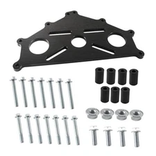 Engine Safe Stand Adapter Plate Compatible with Chevy Small/Big Block LS Black