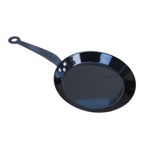 Grillpfanne RÖSle Ø 24 Cm Pfanne Stahl Gusseisen Schwarz Emailliert Bratpfanne