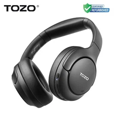 TOZO HT2 Hybrid Active Noise Cancelling Headphones Over Ear Headset, Refurbished