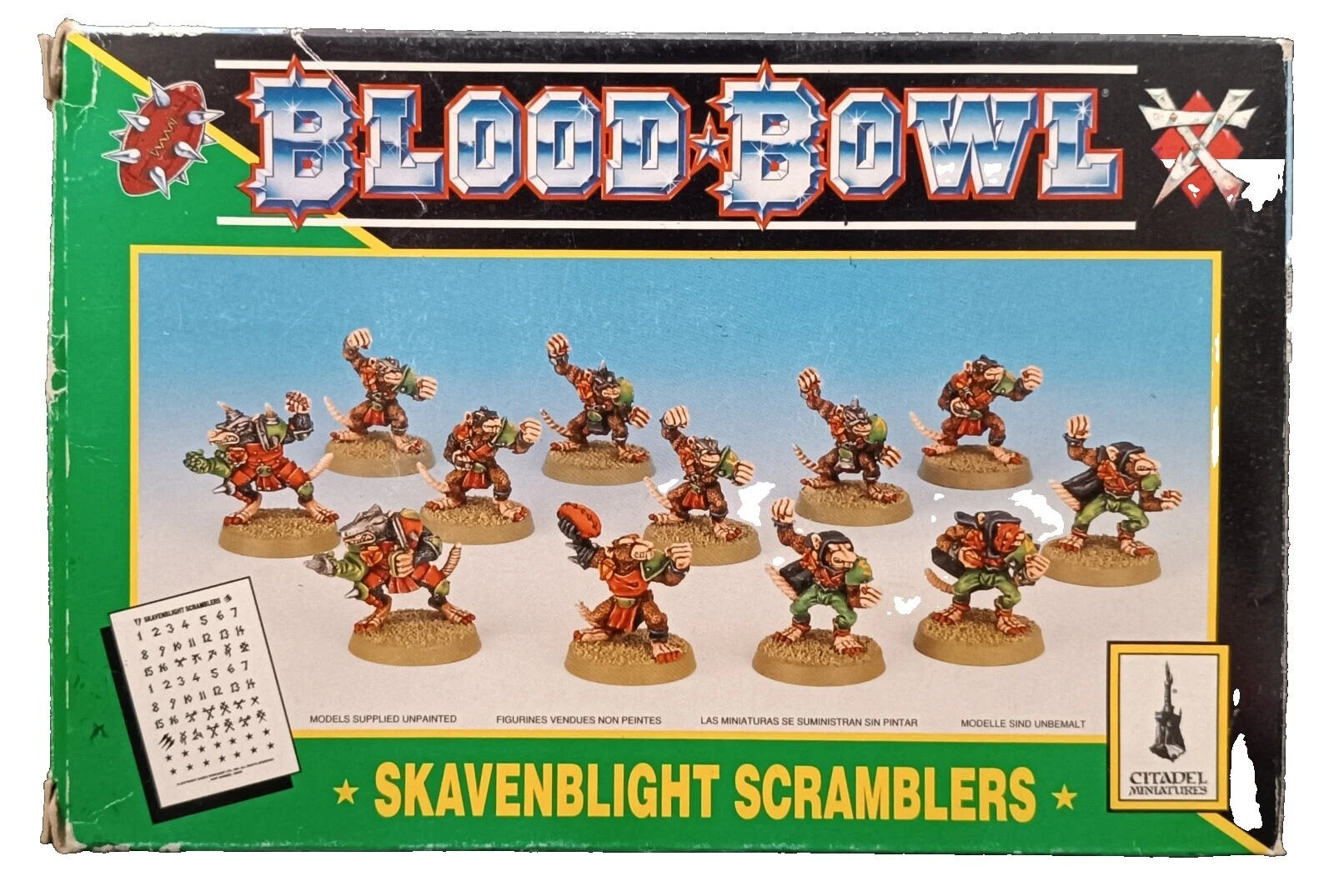 Skaven exército Completa Miniaturas Warhammer Fantasy Battle