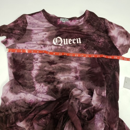 J For Justify Short Sleeve Purple Tye Died "Queen" Maxi Dress Size 2X New - Picture 9 of 11