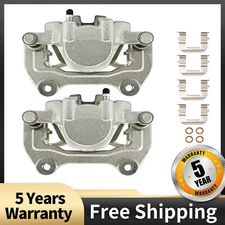 Front Brake Calipers w/ Bracket Pair 2 for Chevy Equinox Impala GMC Terrain 2.4L