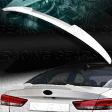 W-POWER PEARL WHITE V-STYLE REAR TRUNK DUCKBILL SPOILER FOR 16-20 KIA OPTIMA