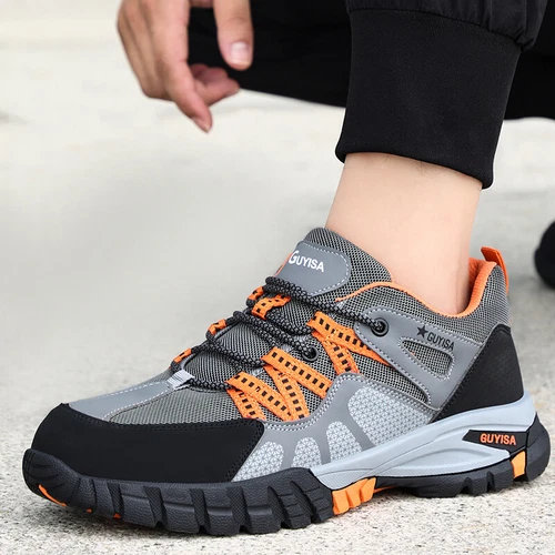 Men's Safety Work Shoes Steel Toe Lightweight Indestructible Boots Non-Slip - Picture 10 of 24
