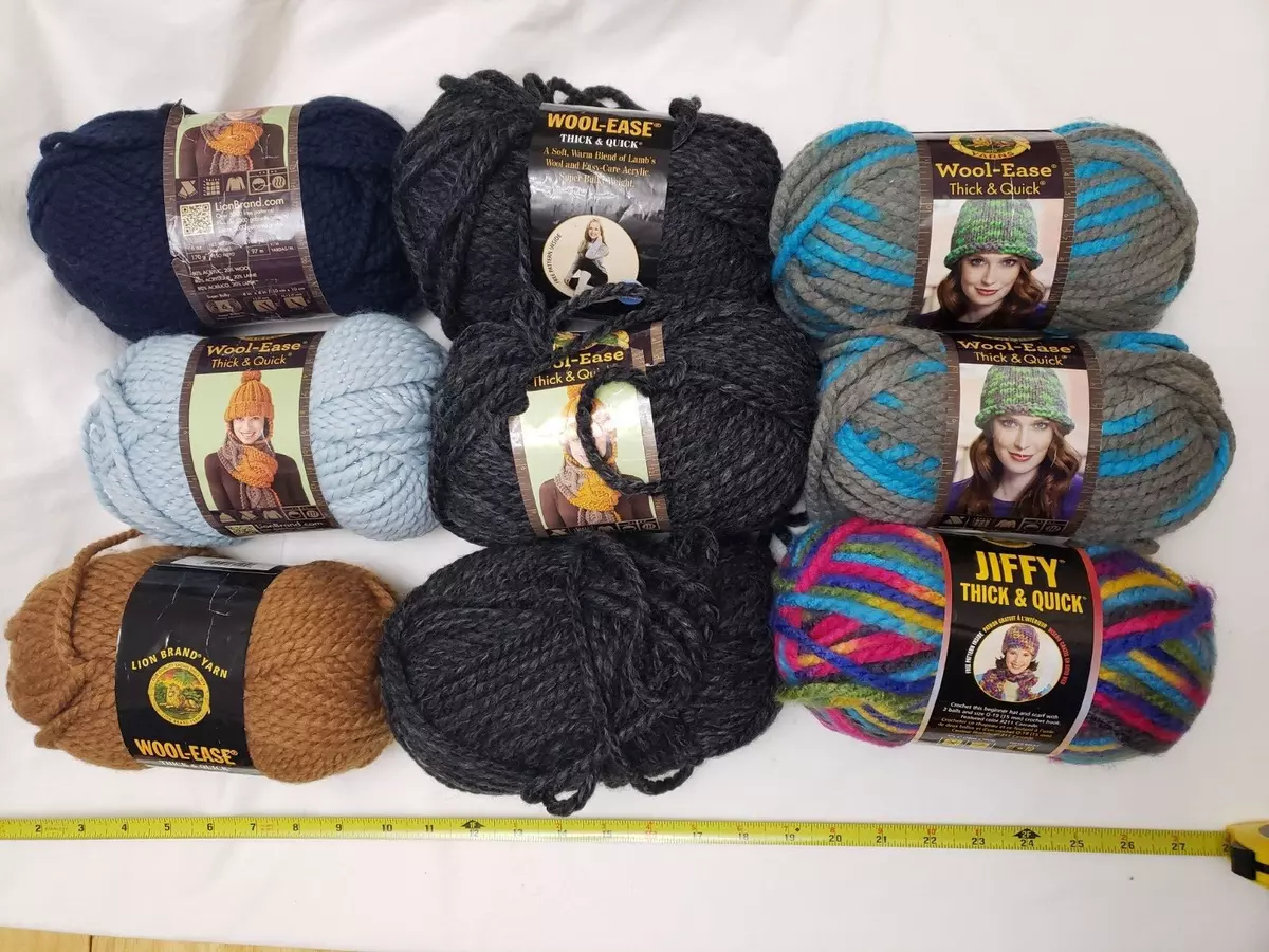 Lion Brand Charcoal Wool-Ease Thick & Quick Yarn