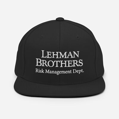 Lehman Brothers Risk Management Dept. Snapback Hat, Lehman Bros Cap