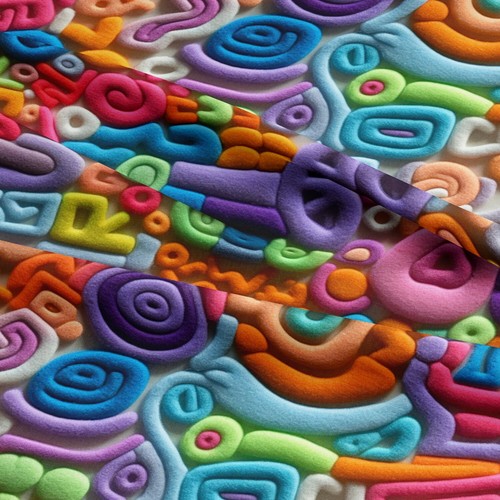 100% Cotton Fabric Digital Printed 3D Patterns Over 40 Designs at 140cm wide - Picture 72 of 86
