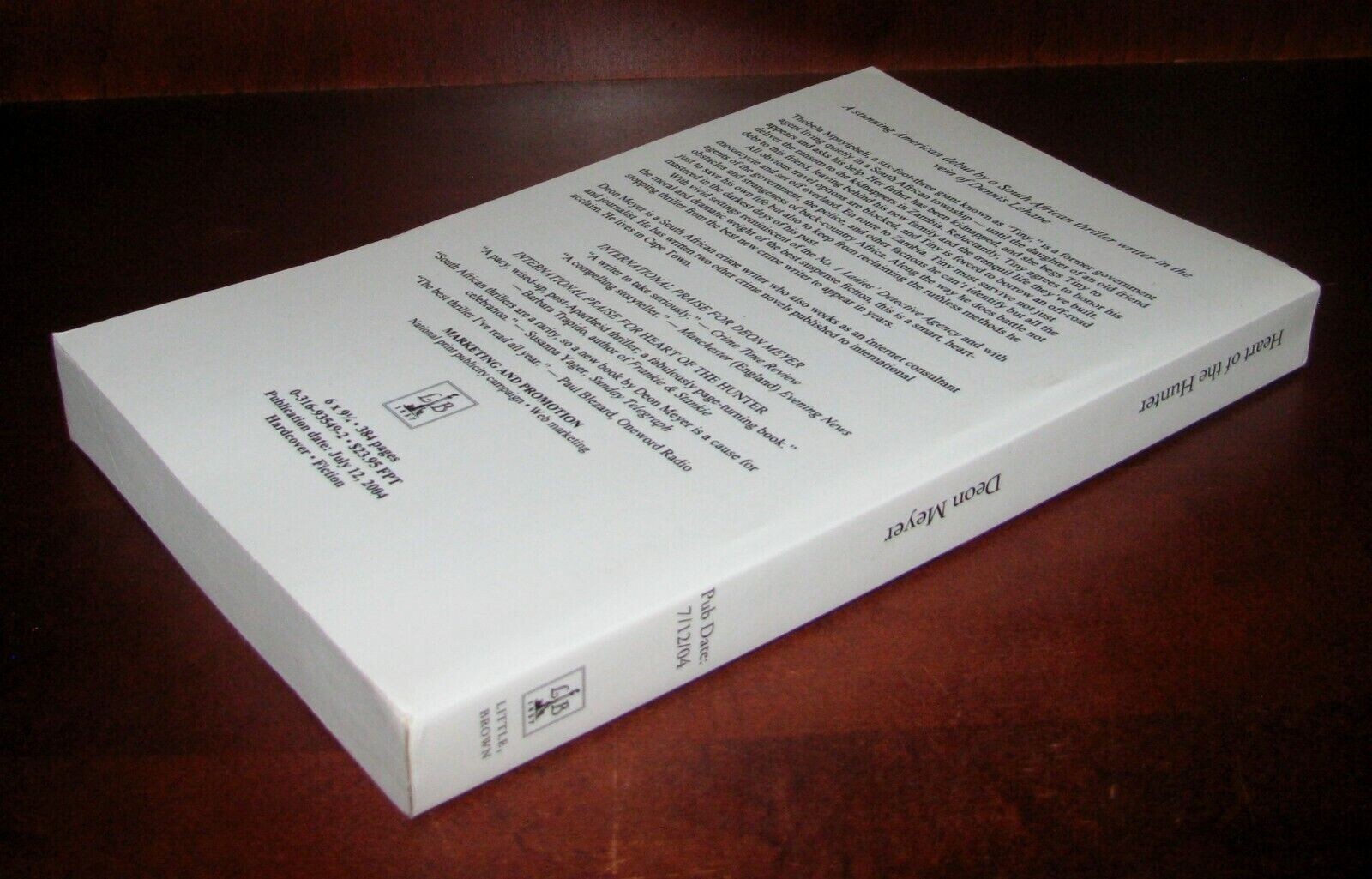 Heart of the Hunter Deon Meyer ARC Uncorrected Proof 1st Edition Paperback