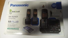 Brand NEW panasonic KX-TG7623B link2cell PHONE LINK-TO-CELL CELLULAR CONVENGENCE