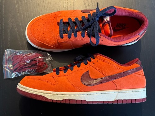 Nike Dunk Low Retro Premium Size 9.5 Orange Team Orange RARE