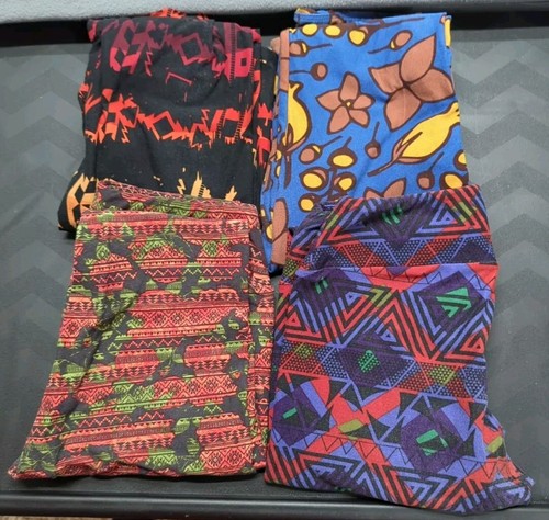 LuLaRoe 4 Paar bunte Leggings Einheitsgröße - Top Zustand Passform Gr. 2-10