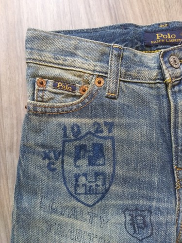 Polo Ralph Lauren The Sullivan Slim Distressed Patchwork Boys Jeans Size 5 - Picture 4 of 8