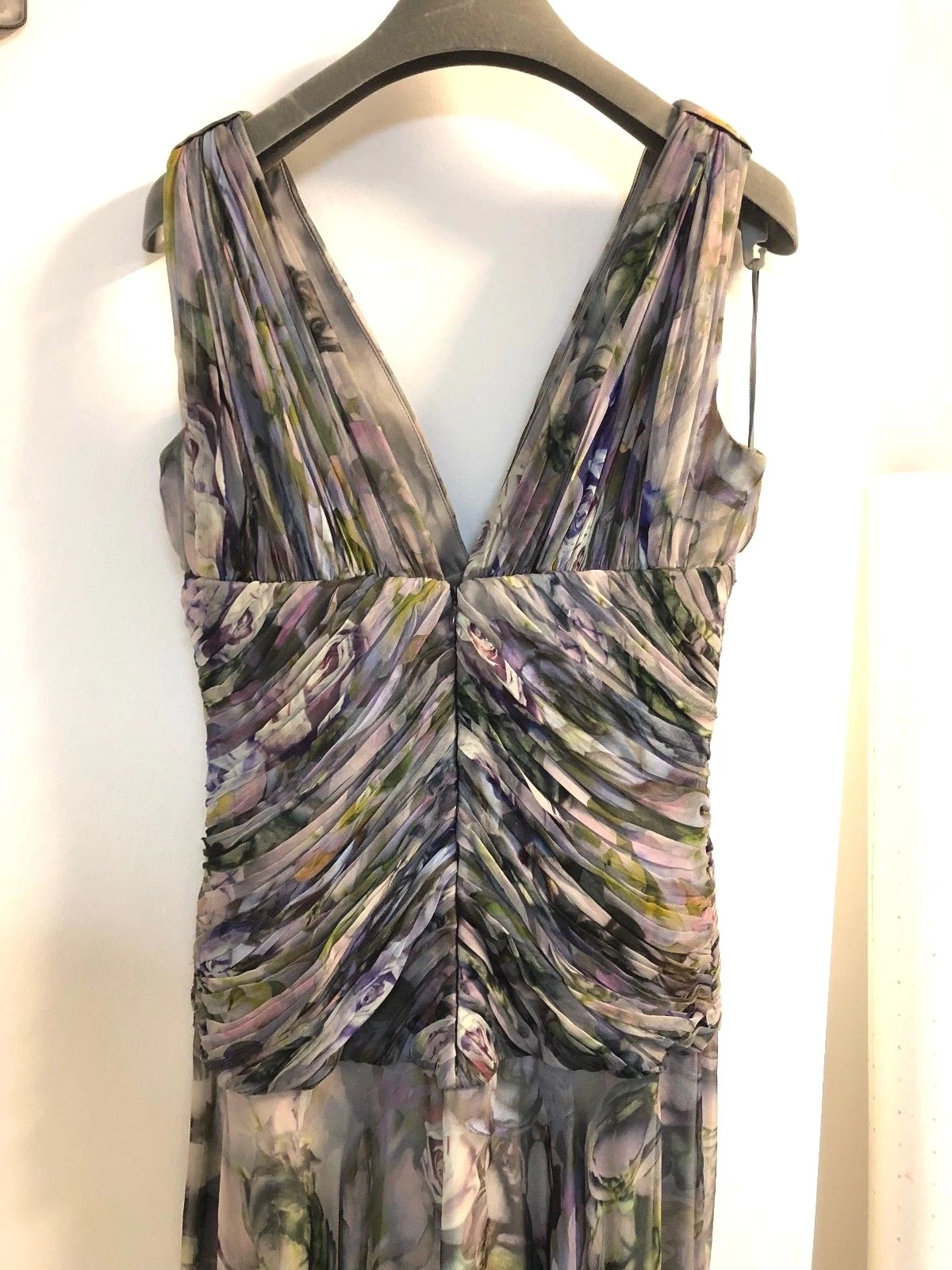 ABITO Abito stampa Alexander McQueen Peonies collezione Pre Autunno 2010