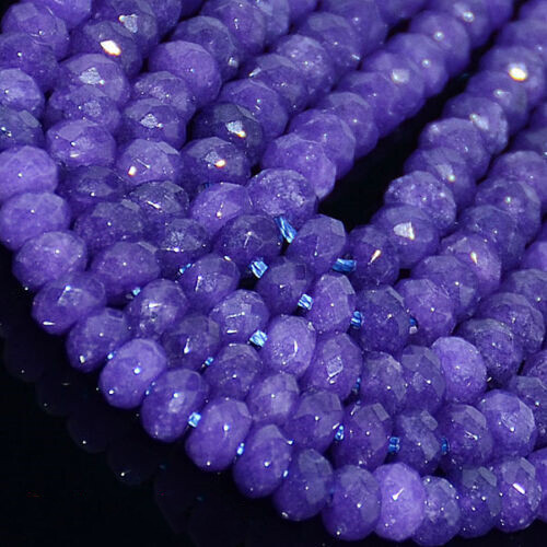 Facettierte 4x6 mm mehrfarbig natürliche Roundlle Edelstein lose Perlen 15 Zoll AAA - Bild 2 von 28