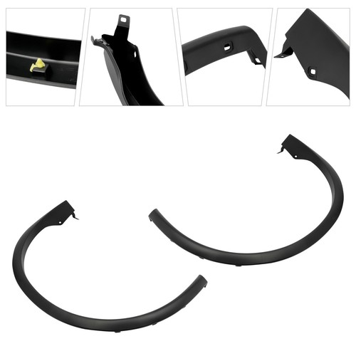 Pair Rear Fender Trim For 2015-2021 Nissan Murano Textured Black Molding - Picture 6 of 22