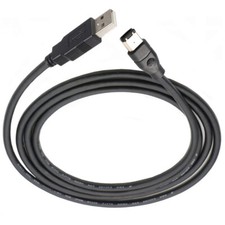 Firewire IEEE 1394 6Pin Male to USB 2.0 A Male Adaptor Convertor Cable Cord 1.8m