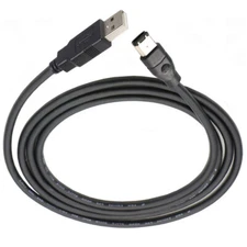 Firewire IEEE 1394 6Pin Male to USB 2.0 A Male Adaptor Convertor Cable Cord 1.8m