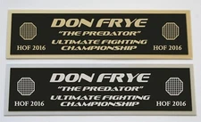 Don Frye UFC nameplate for signed autographed mma gloves photo or case 
