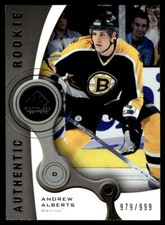 2005-06 SP Game Used Andrew Alberts Rookie 979/999 Boston Bruins #141
