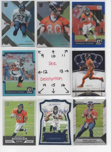 Denver Broncos *** Serial #'d Rookies Jerseys Autos SEE OUR OTHER BRONCOS CARDS
