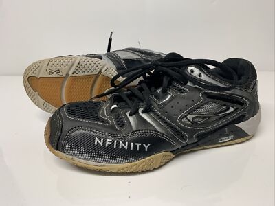 Nfinity Womens Bioniq 2.0 Lace Up Volleyball Court Shoes Black Silver Size US9