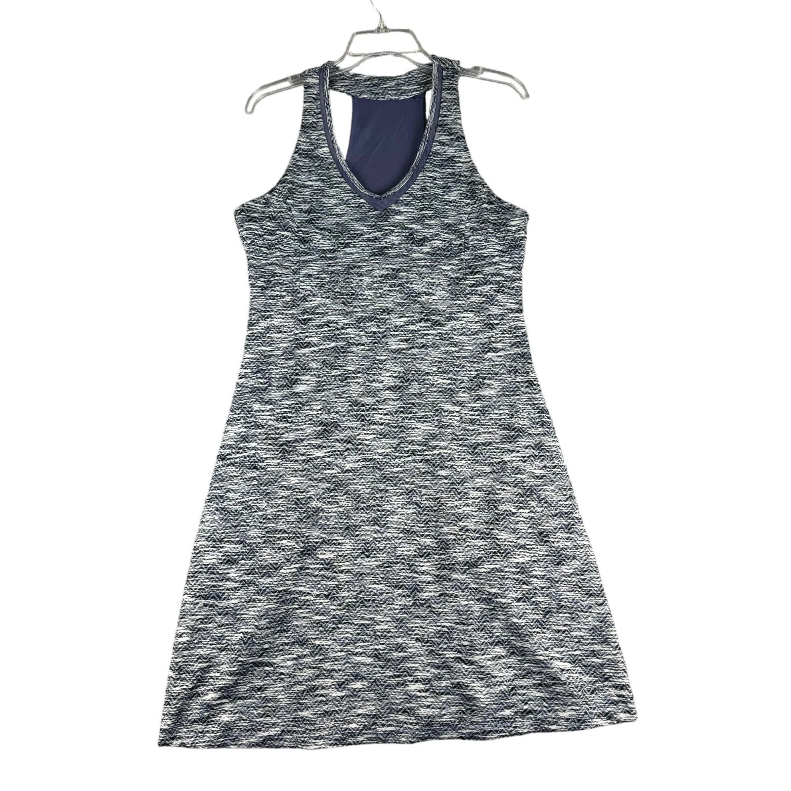 mpg sleeveless racerback pockets abstract dress