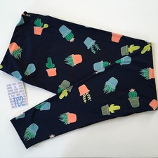 TC2 LuLaRoe Leggings POTTED PLANTS, CACTUS, ALOE Size 20-26; Tall Curvy 2