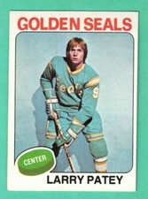 (1) LARRY PATEY 1975-76 TOPPS # 137 SEALS ROOKIE EX-MT CARD (H1202)