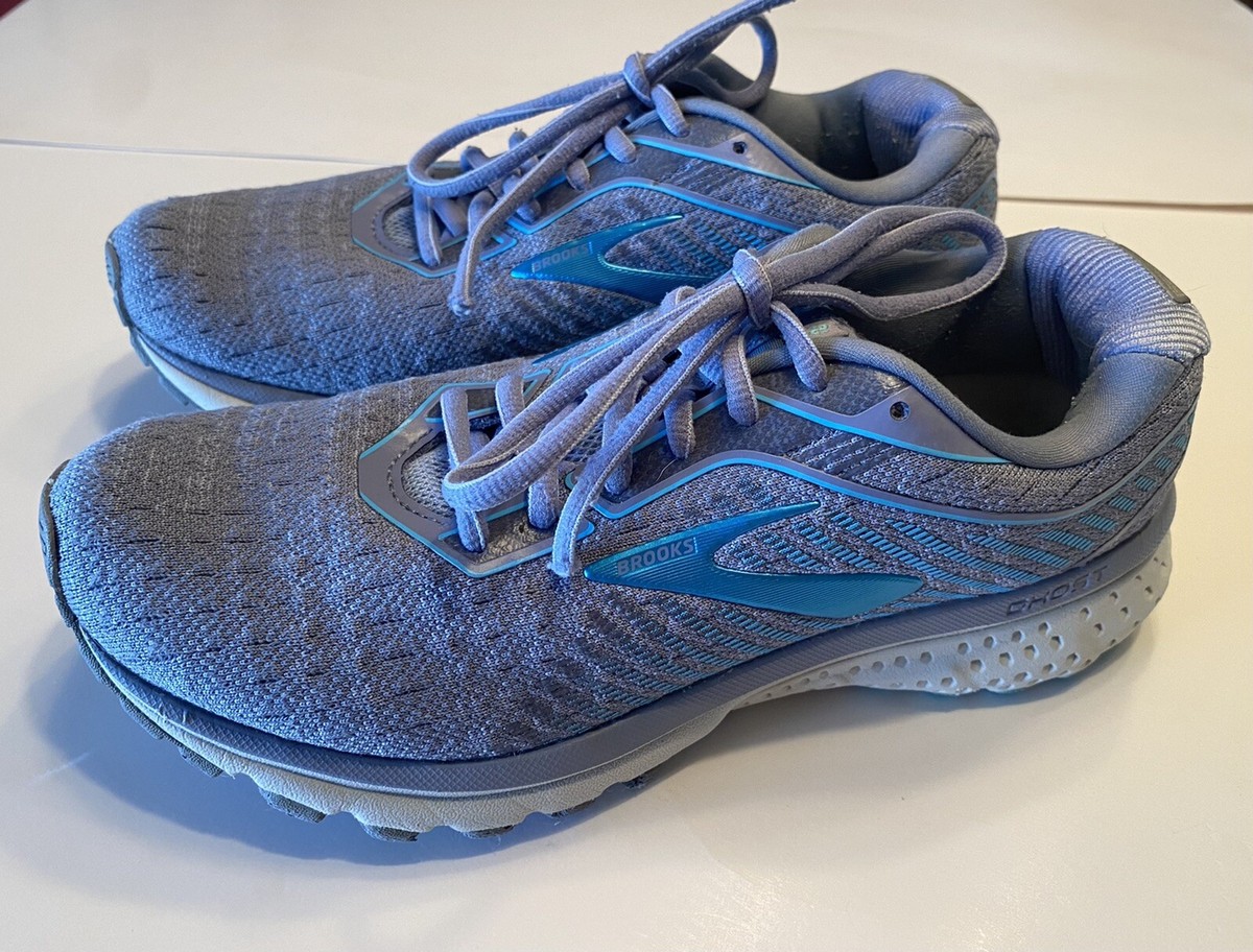 Brooks Ghost 12 Running Shoe - Grey/Alloy/Blue Brooks Ghost 12 Gray 2019 for sale | eBay main image 4