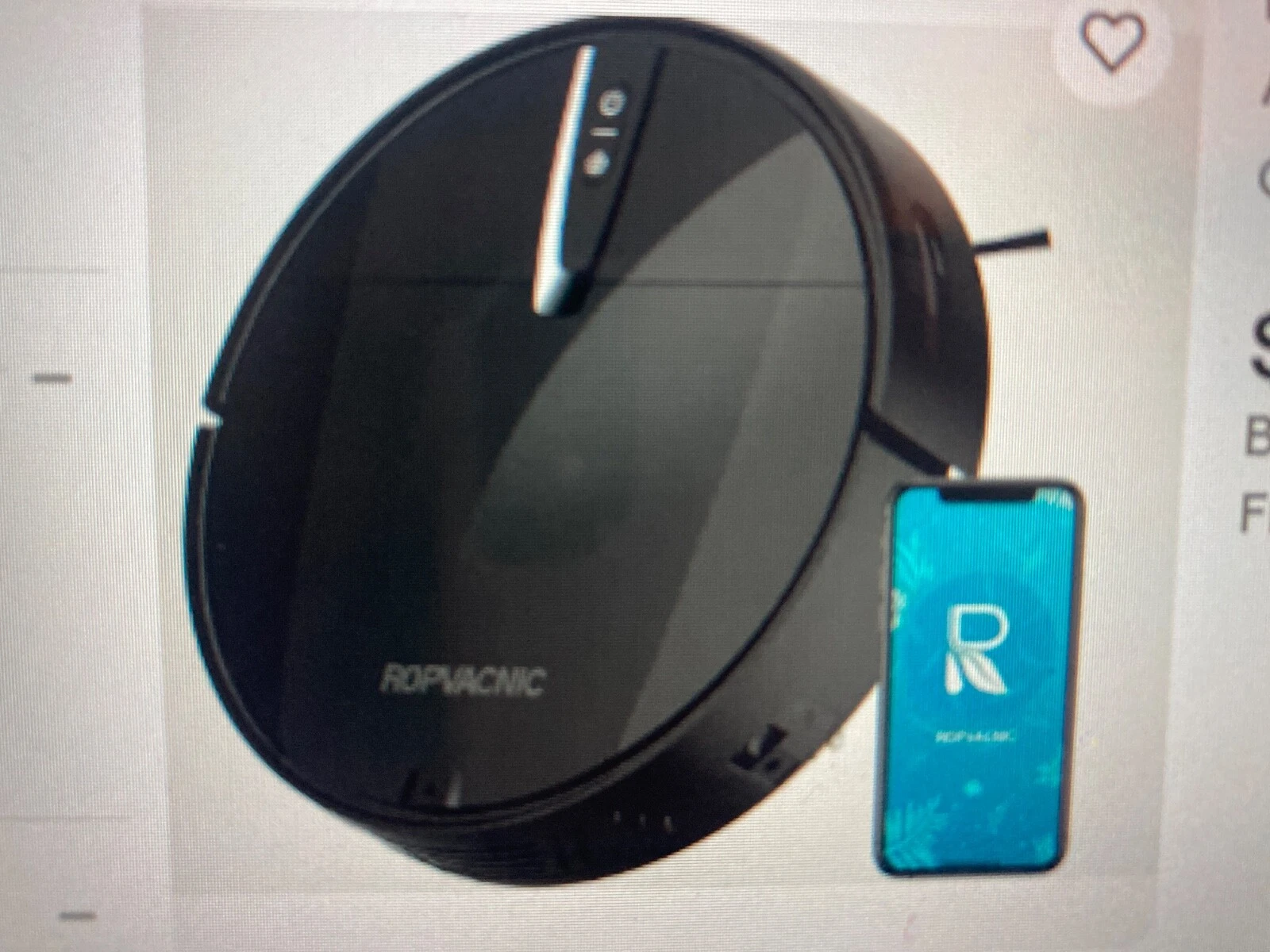 ROPVACNIC A1 3000Pa Smart Robot Vacuum Cleaner New In box for Spring Cleaning