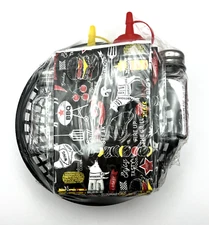 Picnic BBQ Fry Basket, Condiment Containers, Paper Liners, New Set HaynesBesco