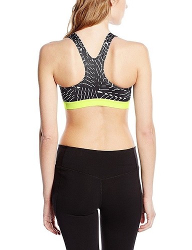 Nike Reggiseno Sportivo Donna Pro Classic Miglior Allenamento Allenamento Abbigliamento Nero Verde XS - Foto 2 di 3