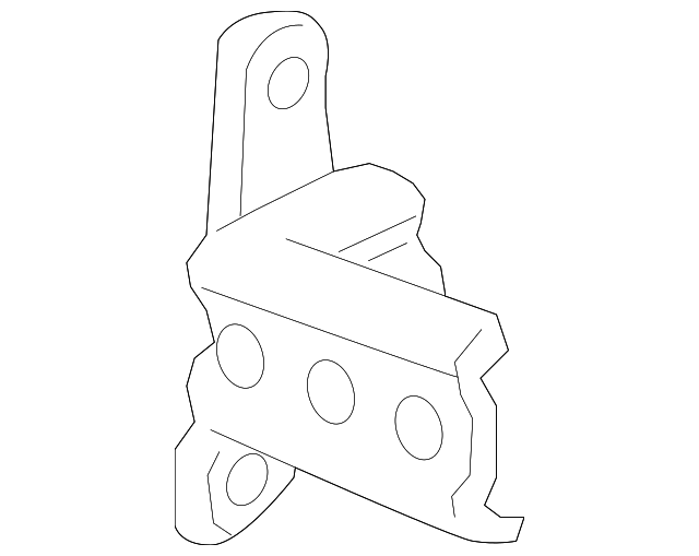 Genuine GM Passenger Side Rear Door Lower Hinge 25783767