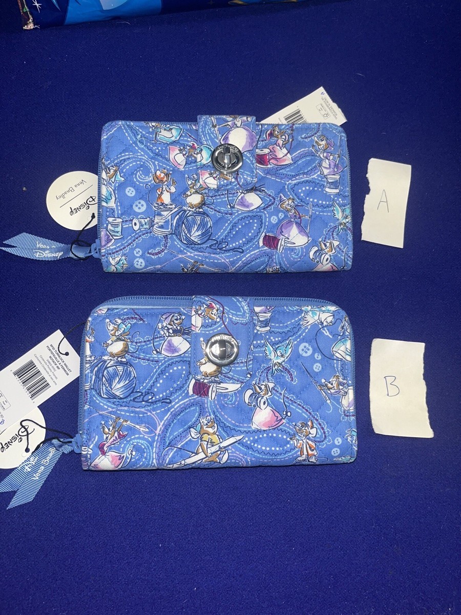 2024 Vera Bradley Disney Cinderella Turnlock Wallet RFID PICK PATTERN A  OR B