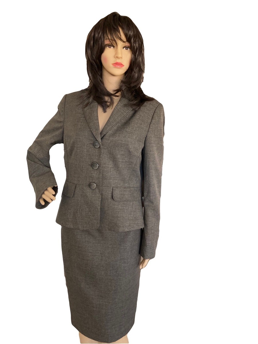 LENINA ■ MELISSA slim jacket skirt set Melissa 16 Skirt Suit Vintage Retro Jacket | eBay