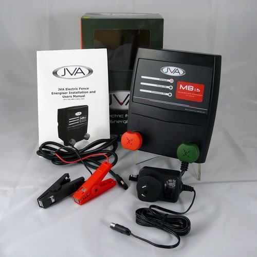 JVA MB1.5 Mains Electric Fence Energizer plus JVA 20W Solar Kit - Picture 3 of 5