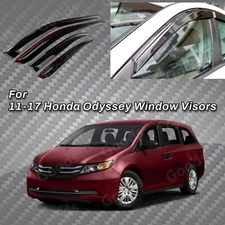 For Honda Odyssey 2011-2017 Window Visor Rain Sun Wind Guards Vents Deflectors