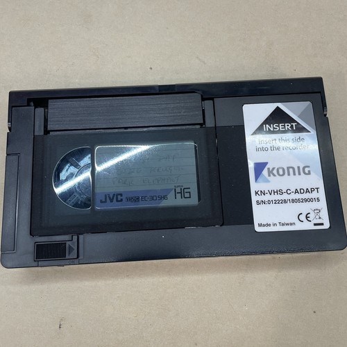 Adaptador de casete VHS C a VHS y casetes VHS X2 se convierte a VHS EN MUY BUEN ESTADO - Imagen 3 de 11
