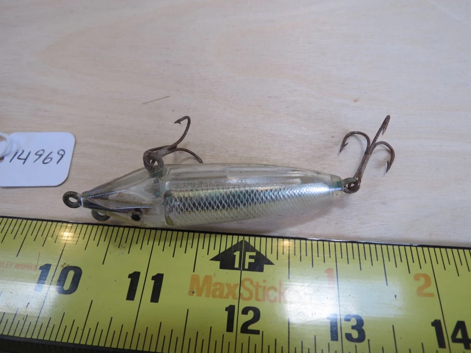 Señuelo de pesca vintage desconocido (lote #14969) Foto 4 de 4